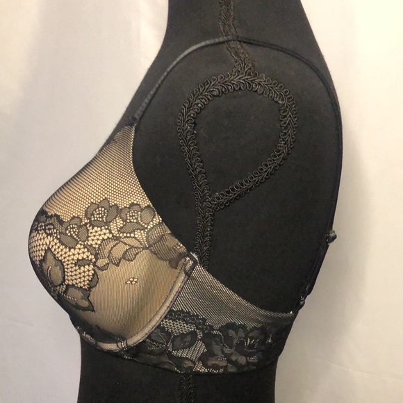 GILLIAGAN & O’MALLEY Black padded lace bra. Size 36 D. - Picture 6 of 9